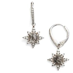 Nadri Holiday Star Drop Earrings